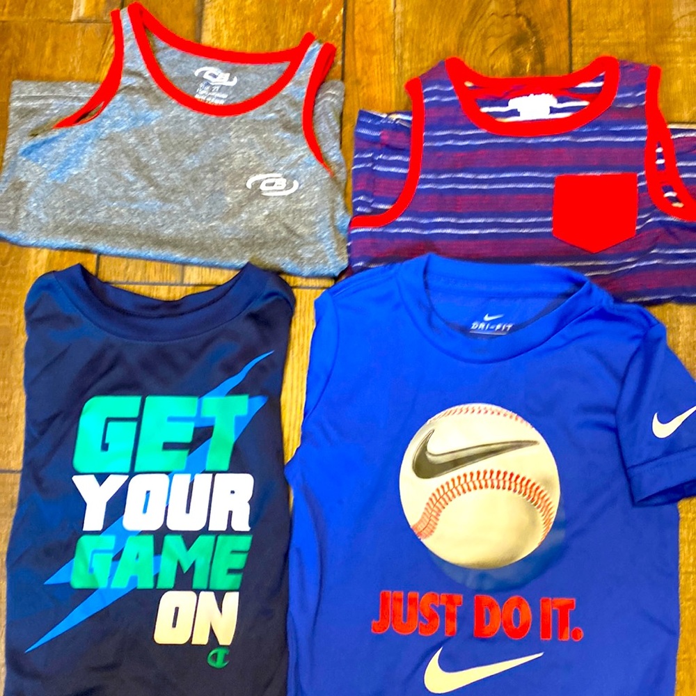 Toddler Boys 2T shirt and tank top bundle lot